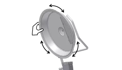 Roterbart lock, 360 grader OptiMix 100l AC86